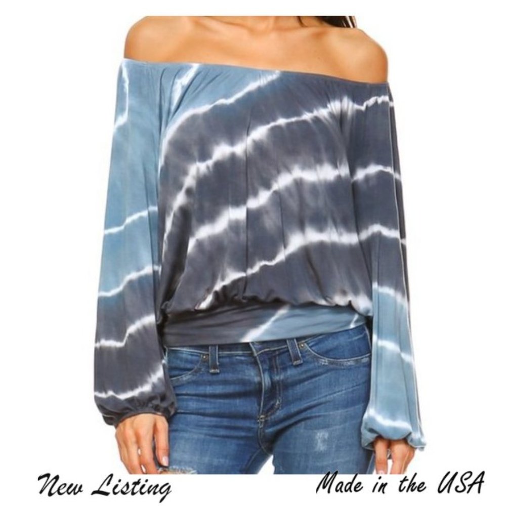 Off The Shoulder Tie Dye Top